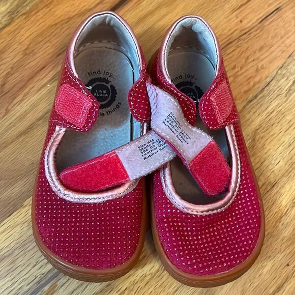 Livie & Luca Gemma Mary Jane Shoes in magenta sparkle size 8 - Picture 6 of 9